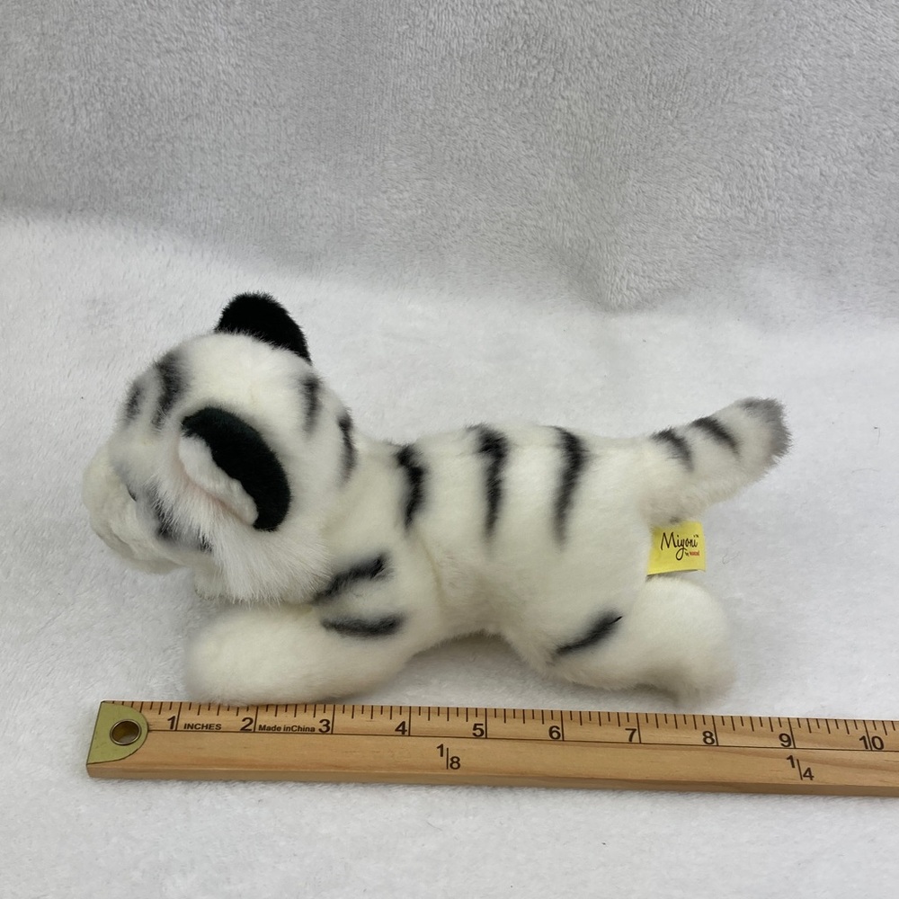 Aurora Miyoni White Tiger Plush Toy 8” - Picture 7 of 8